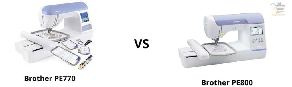 Brother PE770 vs PE800
